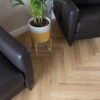 Fusion Herringbone 12mm Shortbread Oak 4V Laminate Flooring