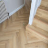 Fusion Herringbone 12mm Shortbread Oak 4V Laminate Flooring