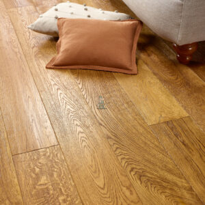 Nature 20/6 x 180mm Brushed Golden Oak Handscraped Engineered Flooring