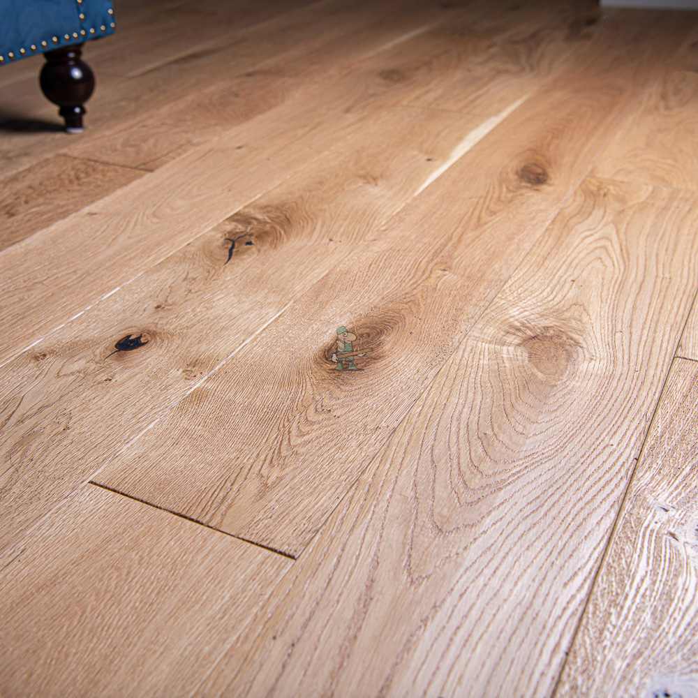 Nature 20/6 x 180mm Brushed Natural Oak Handscraped Engineered Flooring