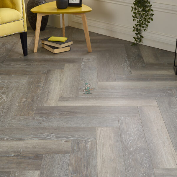 Hydro Pro Herringbone 5mm Lakeside Luxury Vinyl Click Flooring