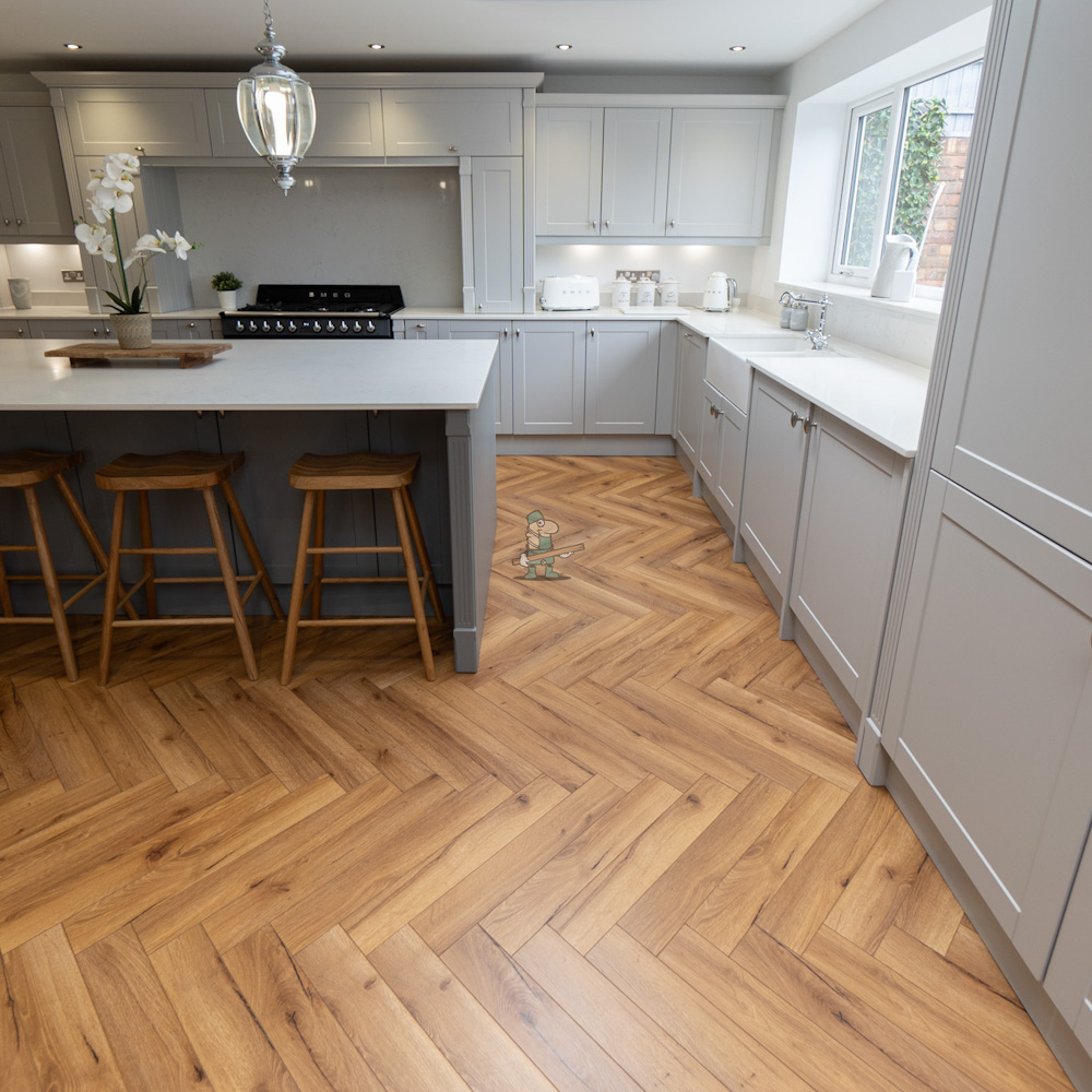 Craft AC5 Herringbone 12mm Regency Oak Laminate Flooring