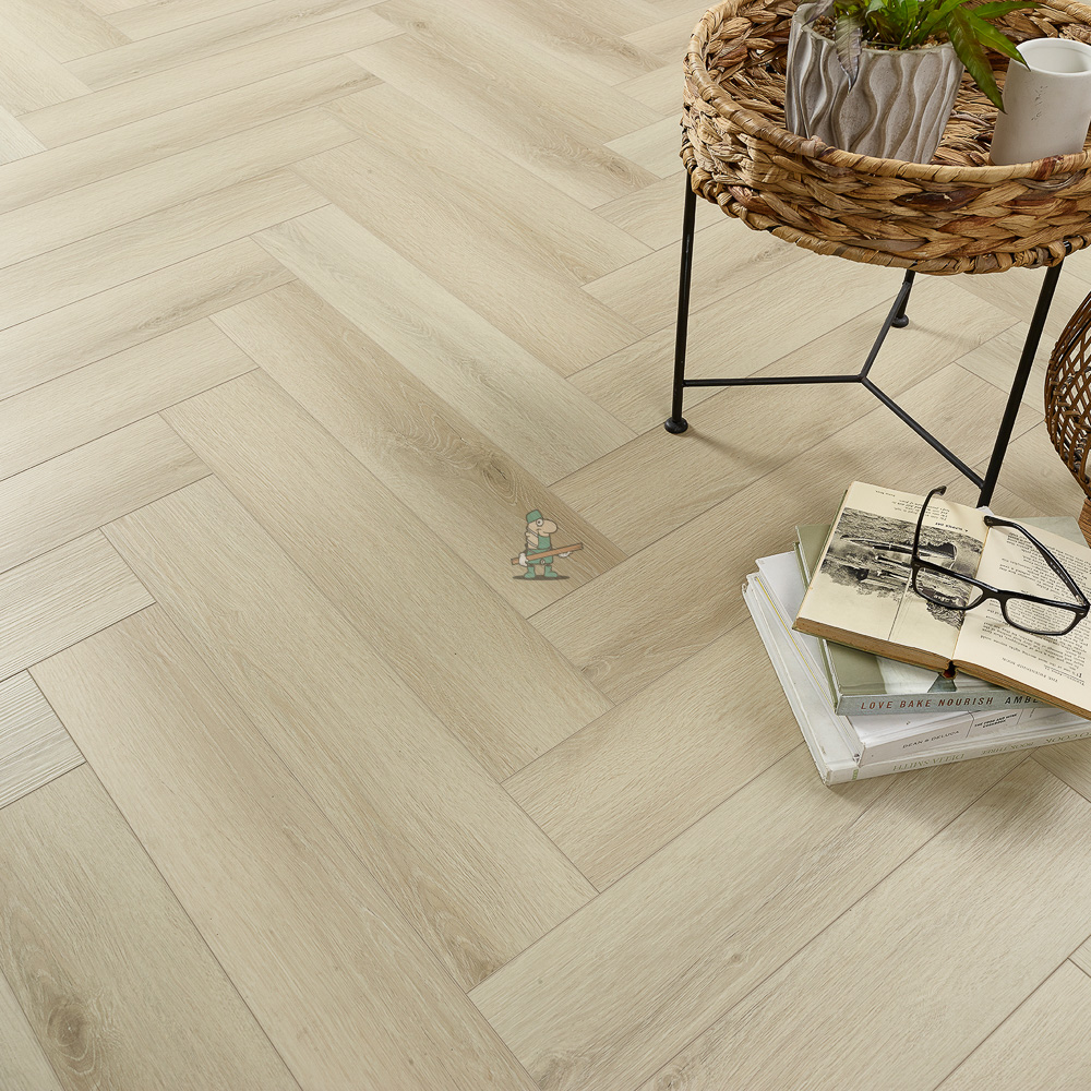 Hydro Pro Herringbone 5mm Glacier Luxury Vinyl Click Flooring